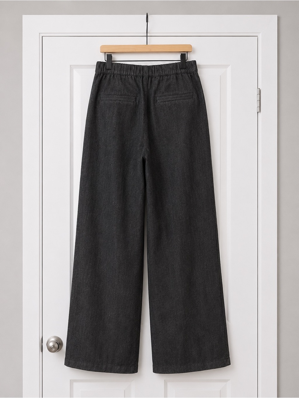 Maeve Black Wide-Leg Belted Jeans Sz 29 - Picture 2 of 5
